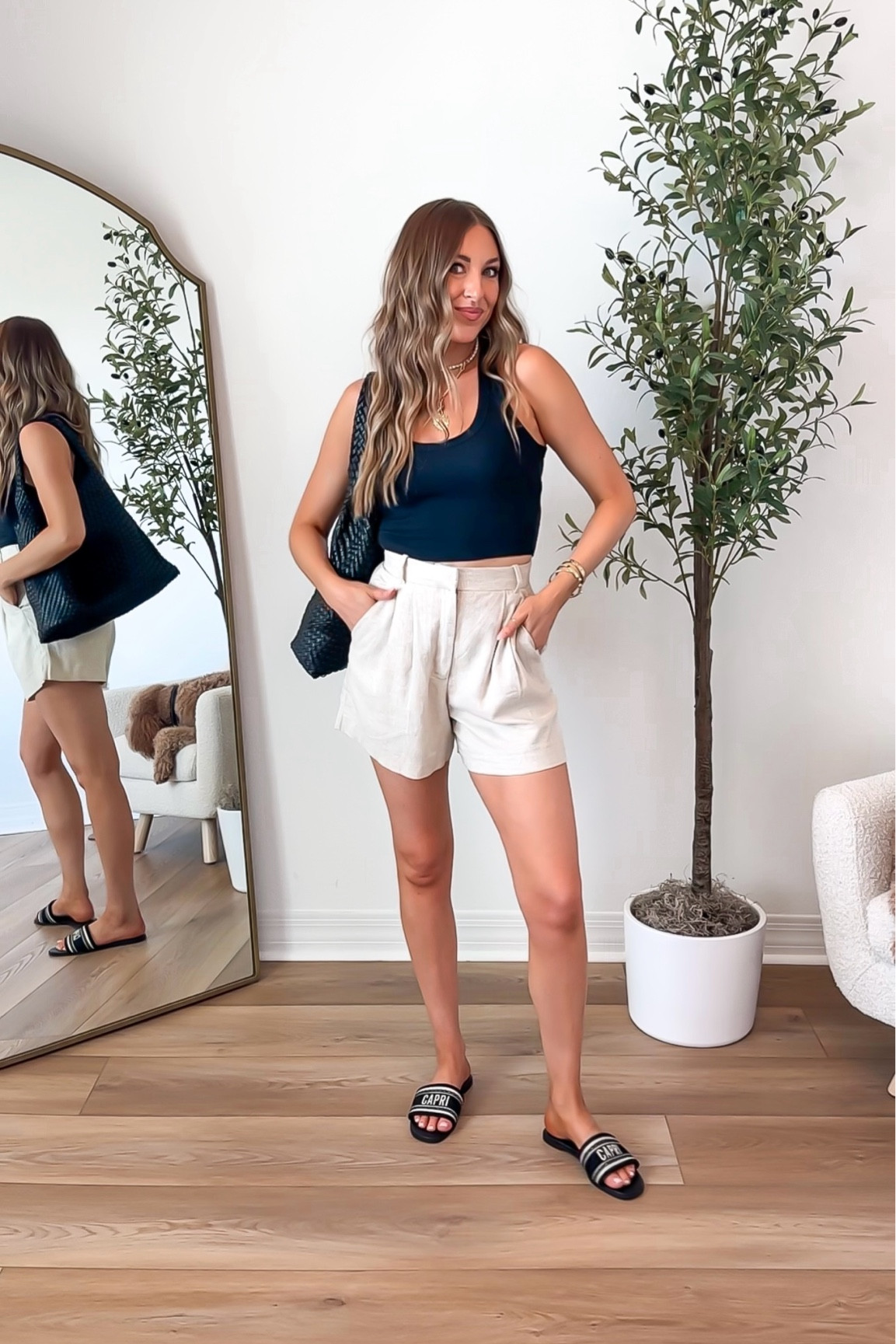 Abercrombie linen shorts and tank are 20% off plus extra 15% with code AFNENA! 