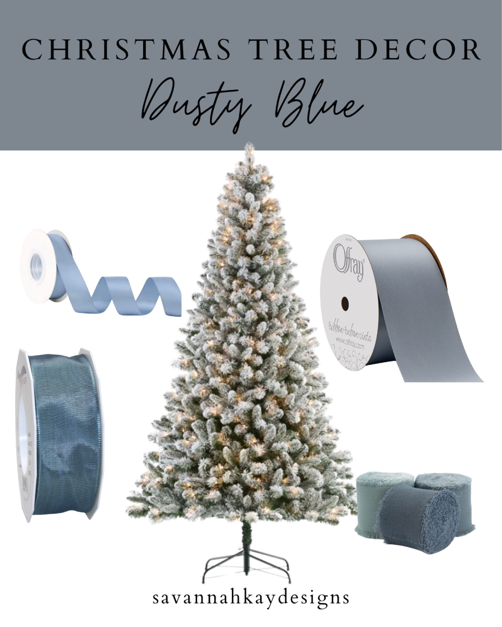 DINDOSAL Dusty Blue Ribbon for … curated on LTK