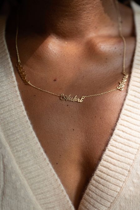 The most beautiful personalized necklace with my kids names! The perfect Mother's Day gift 

#LTKGiftGuide #LTKStyleTip