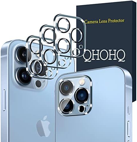 [3 Pack] QHOHQ Tempered Glass Camera Lens Protector for iPhone 13 Pro 6.1" ＆ iPhone 13 Pro Max 6.7", | Amazon (US)