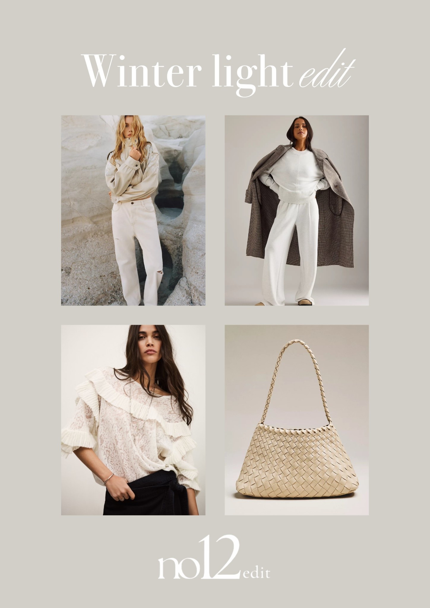 Light, neutral pieces to soften dark winter layers. 
#winterstyle #neutralfashion #minimalstyle #everydayfashion 

#LTKeurope #LTKuk #LTKwinter
