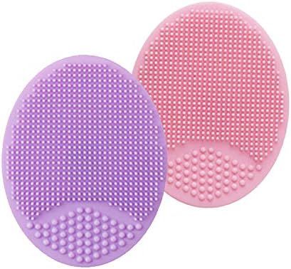 Face Scrubber,Soft Silicone Facial Cleansing Brush Wash Sponge Massage Pore Blackhead Removing Ex... | Amazon (US)