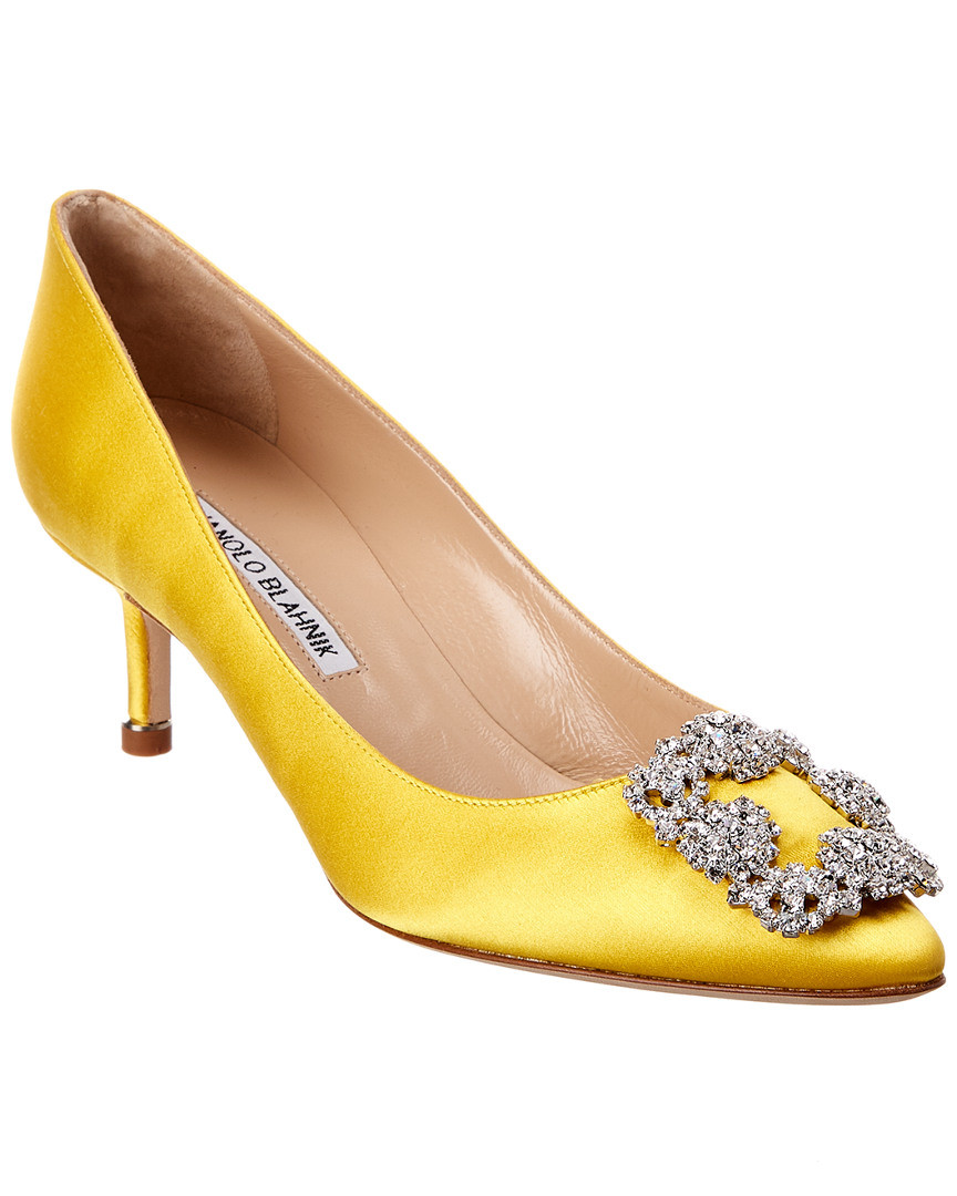 Manolo Blahnik Hangisi 50 Satin Pump | Ruelala