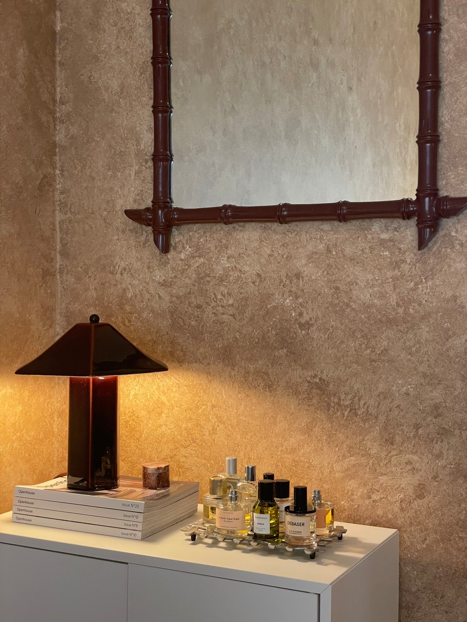 Ambient interiors, styled with my new favorite Studio McGee ceramic table lamp, and my growing collection of niche fragrances.

#LTKHome