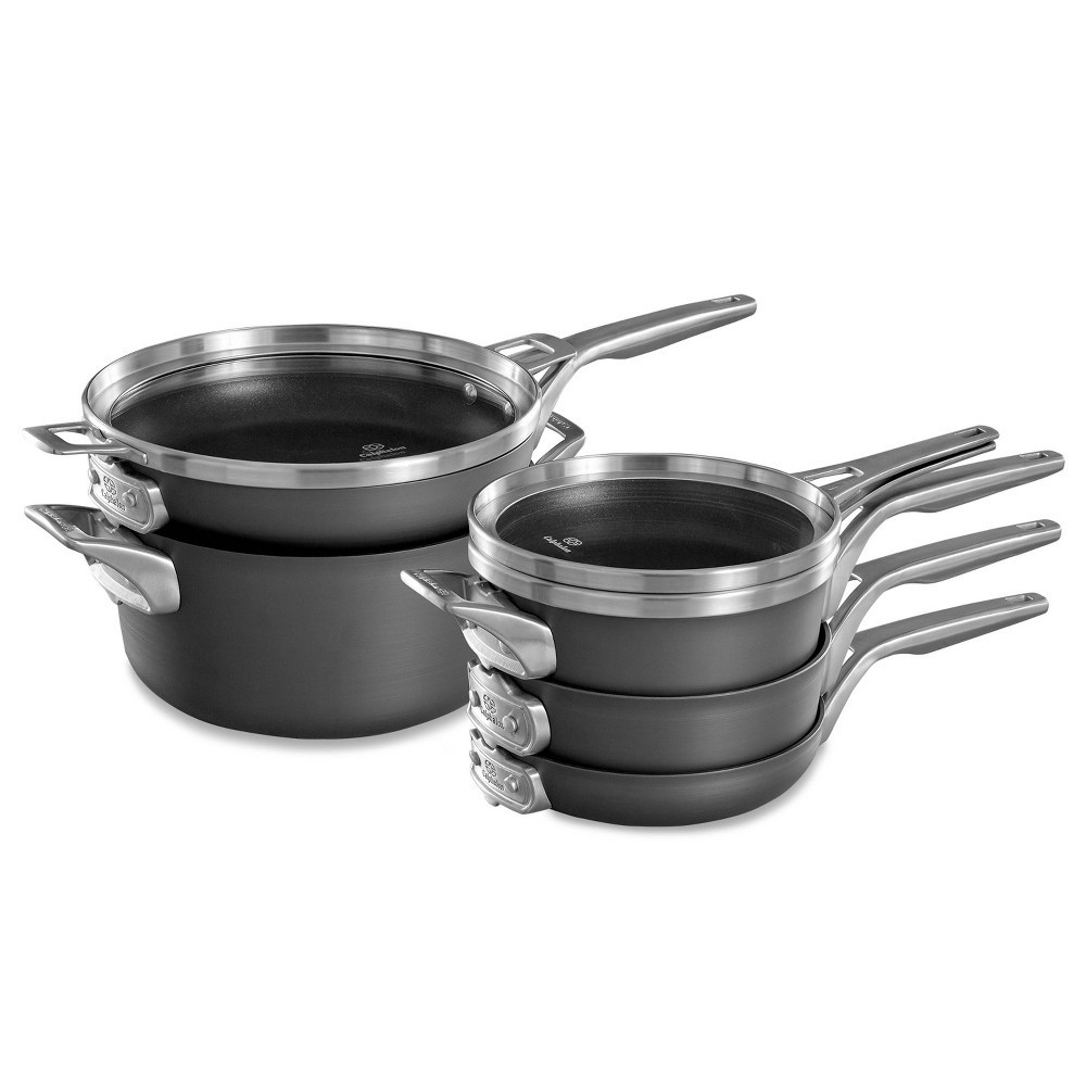 Calphalon Premier with MineralShield 8pc Space-Saving Cookware Set | Target