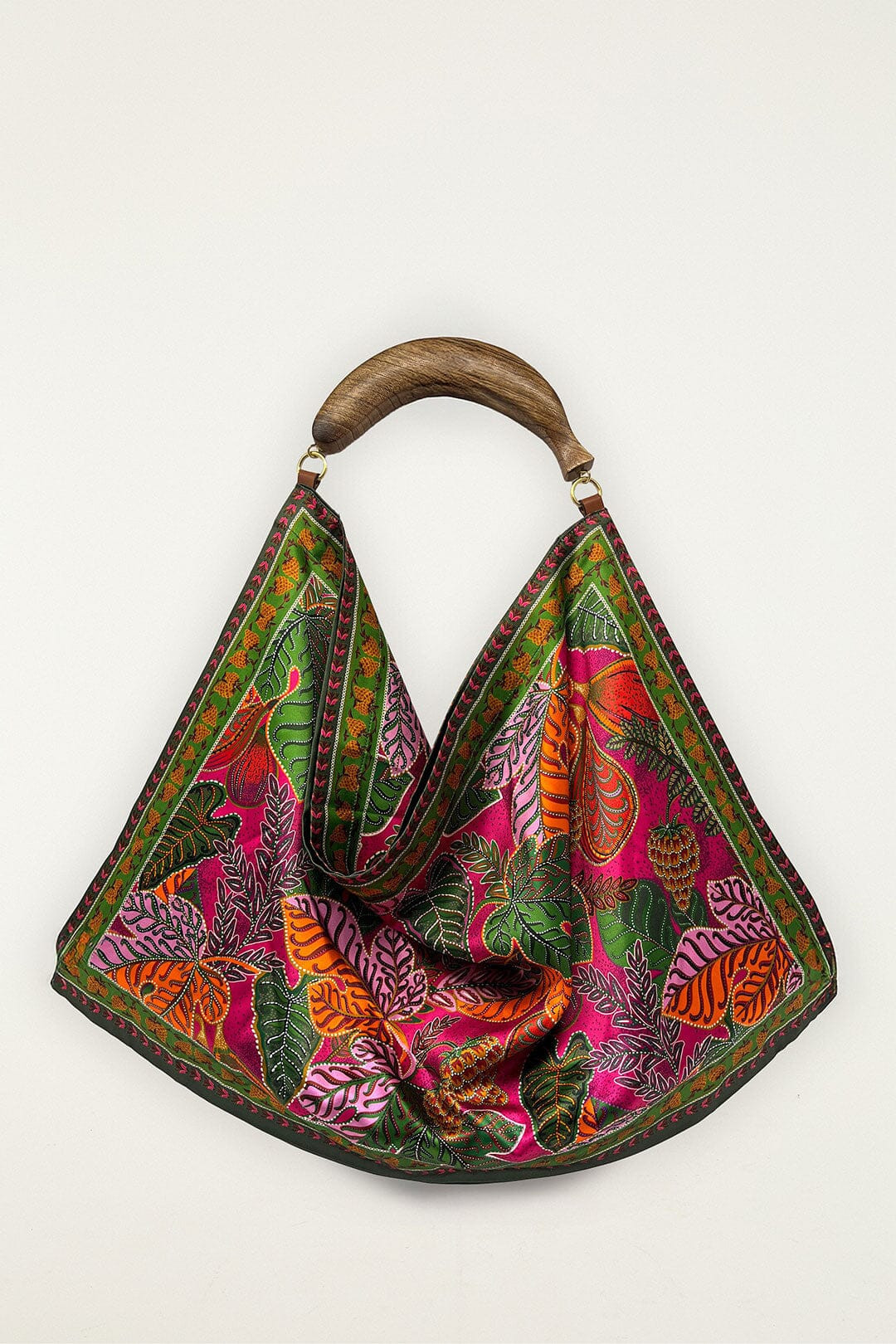 Green Scarf Tote Bag | FarmRio (US)