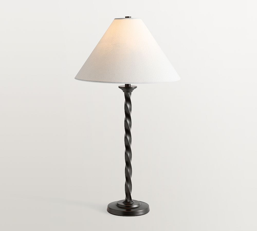 Harper Twisted Metal Table Lamp (24") | Pottery Barn (US)