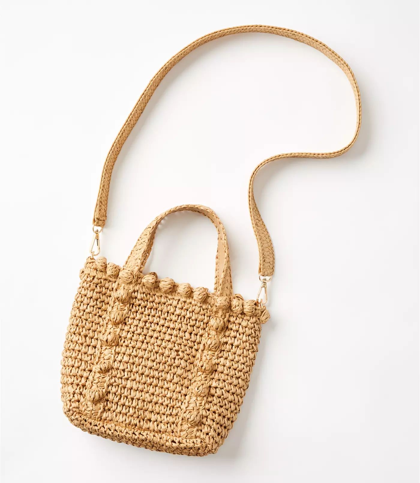 Pom Pom Handle Crossbody Bag | LOFT | LOFT