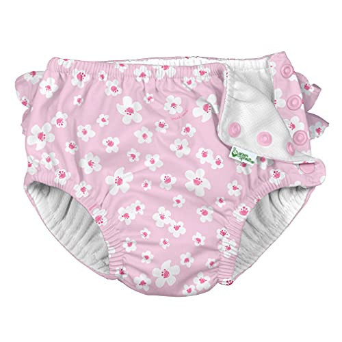 i Play Girls Reusable Absorbent Baby Swim Diapers Small Blossoms 4T | Amazon (US)