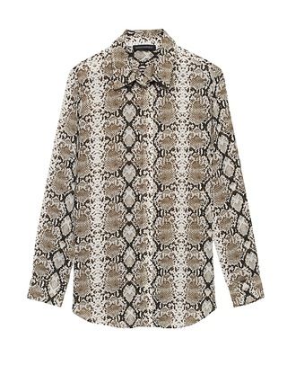 Dillon Classic-Fit Snake Print Shirt | Banana Republic US