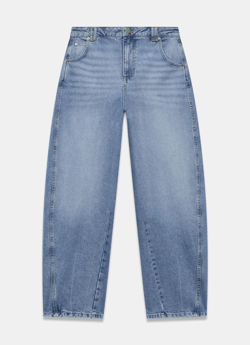 Mid Indigo Ultimate Barrel Jeans | Mint Velvet