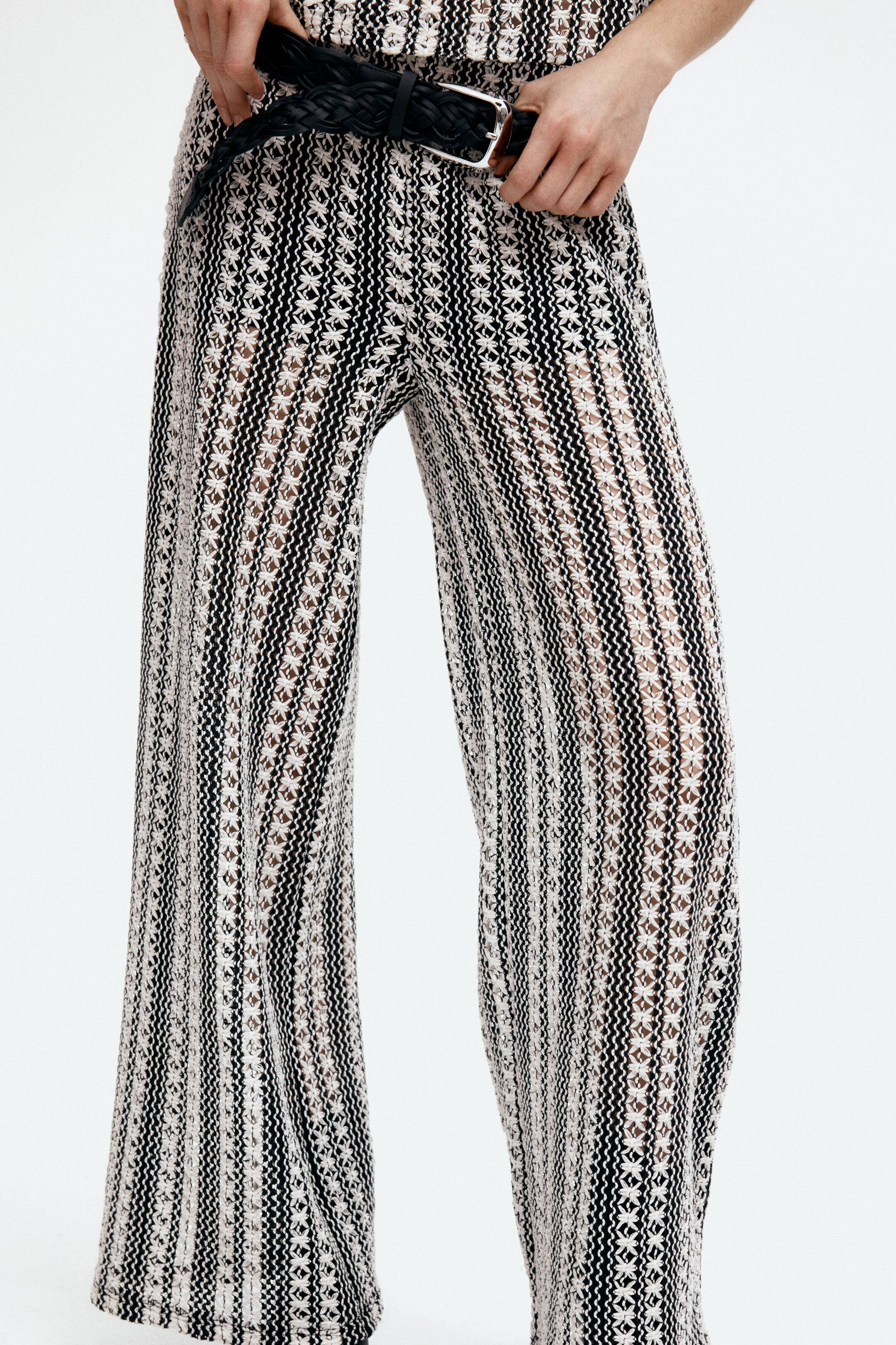 Hole-patterned trousers | H&M (UK, MY, IN, SG, PH, TW, HK)