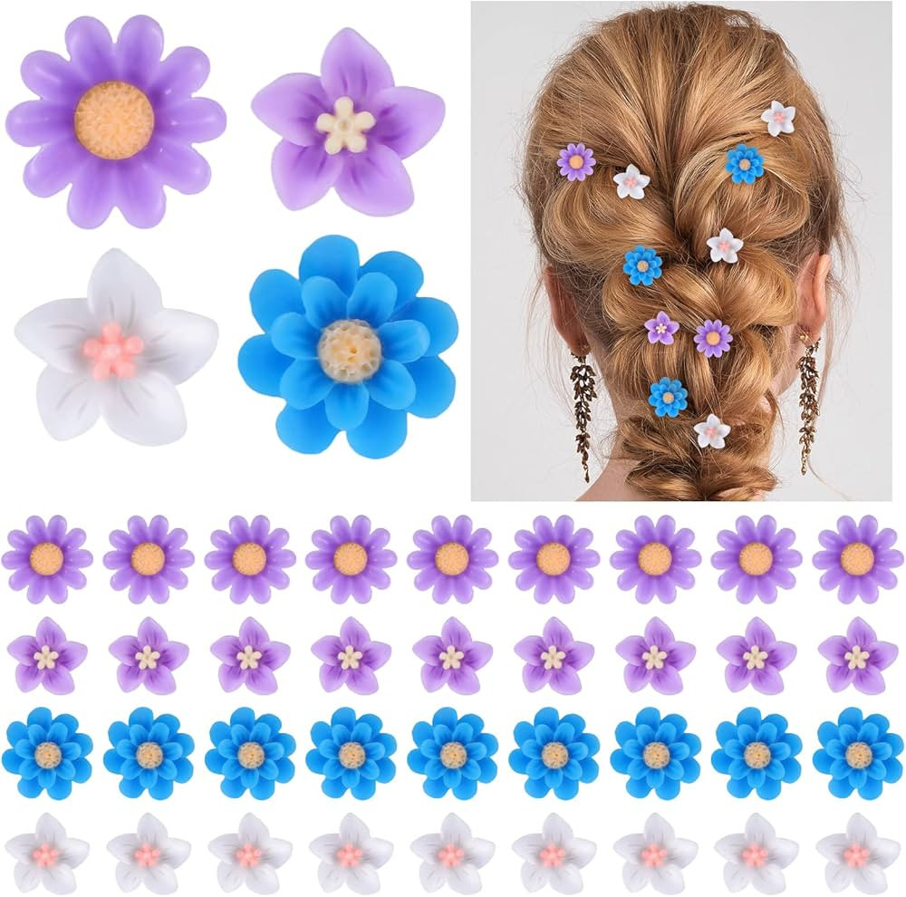24 Pcs Flower Hair Clip Lily Daisy Hair Accessory Wedding Bridesmaid Bridal Flower Clips Elegant ... | Amazon (US)