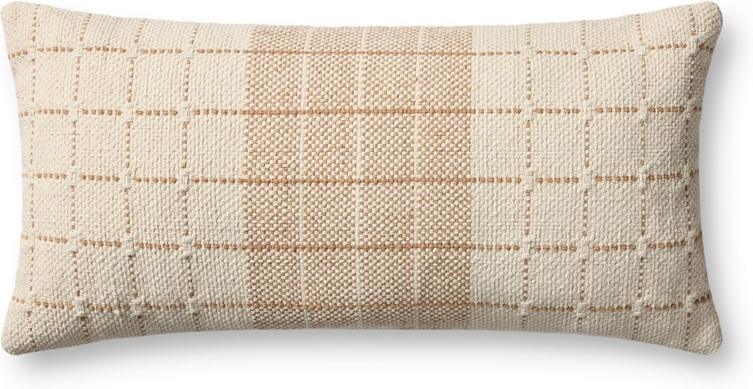 Loloi Natural/Rust 12'' x 27'' Cover w/Down Pillow | Amazon (US)