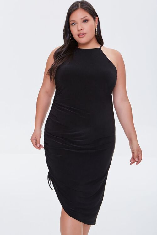 Plus Size Ruched Drawstring Dress | Forever 21 (US)