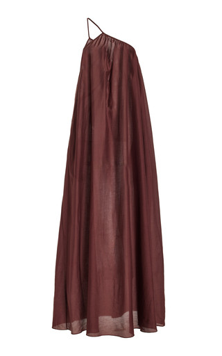 Asymmetric Organic Cotton-Silk Maxi Dress | Moda Operandi (Global)