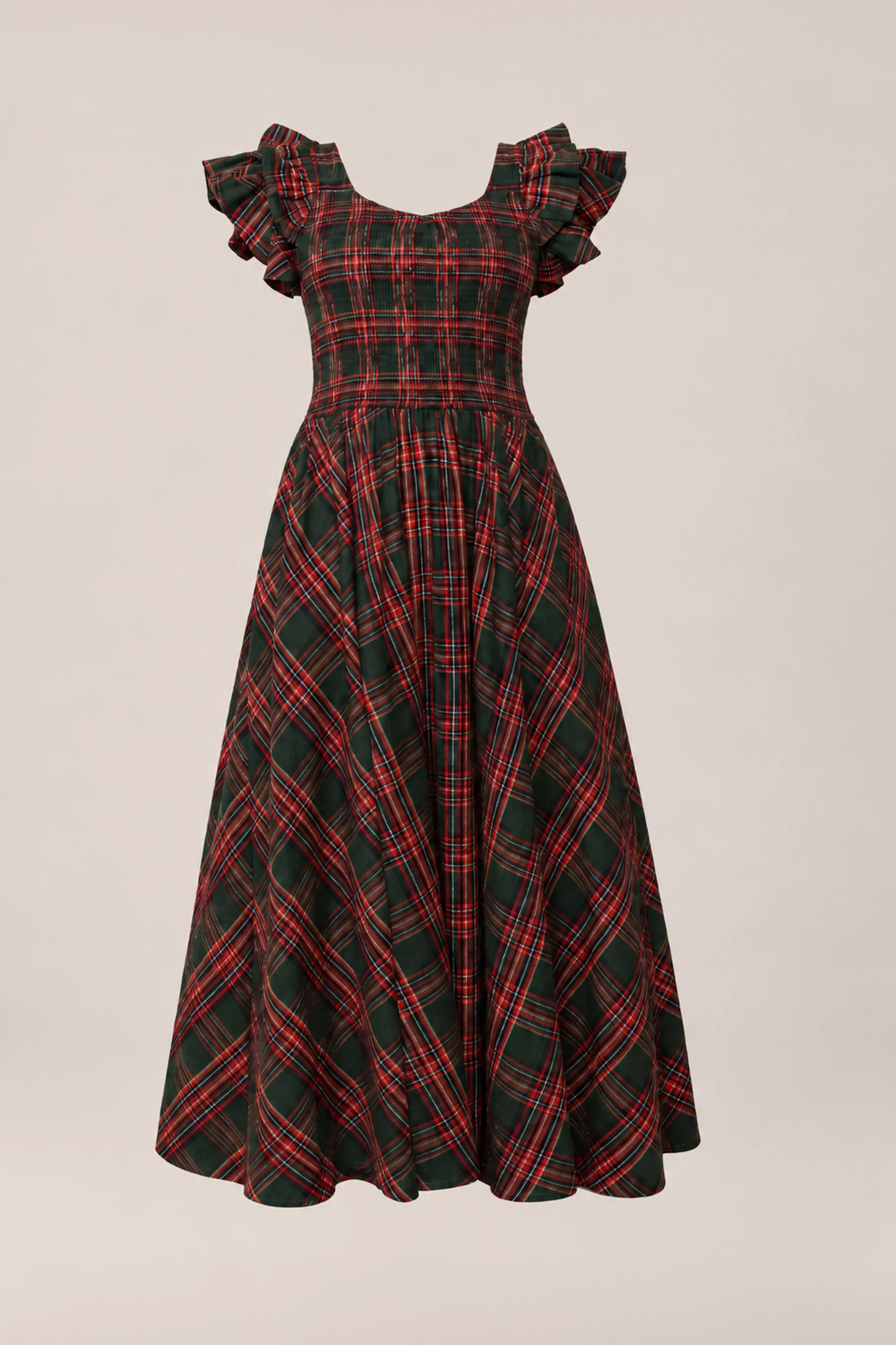 Hattie Dress in Evergreen Plaid | Ivy City Co