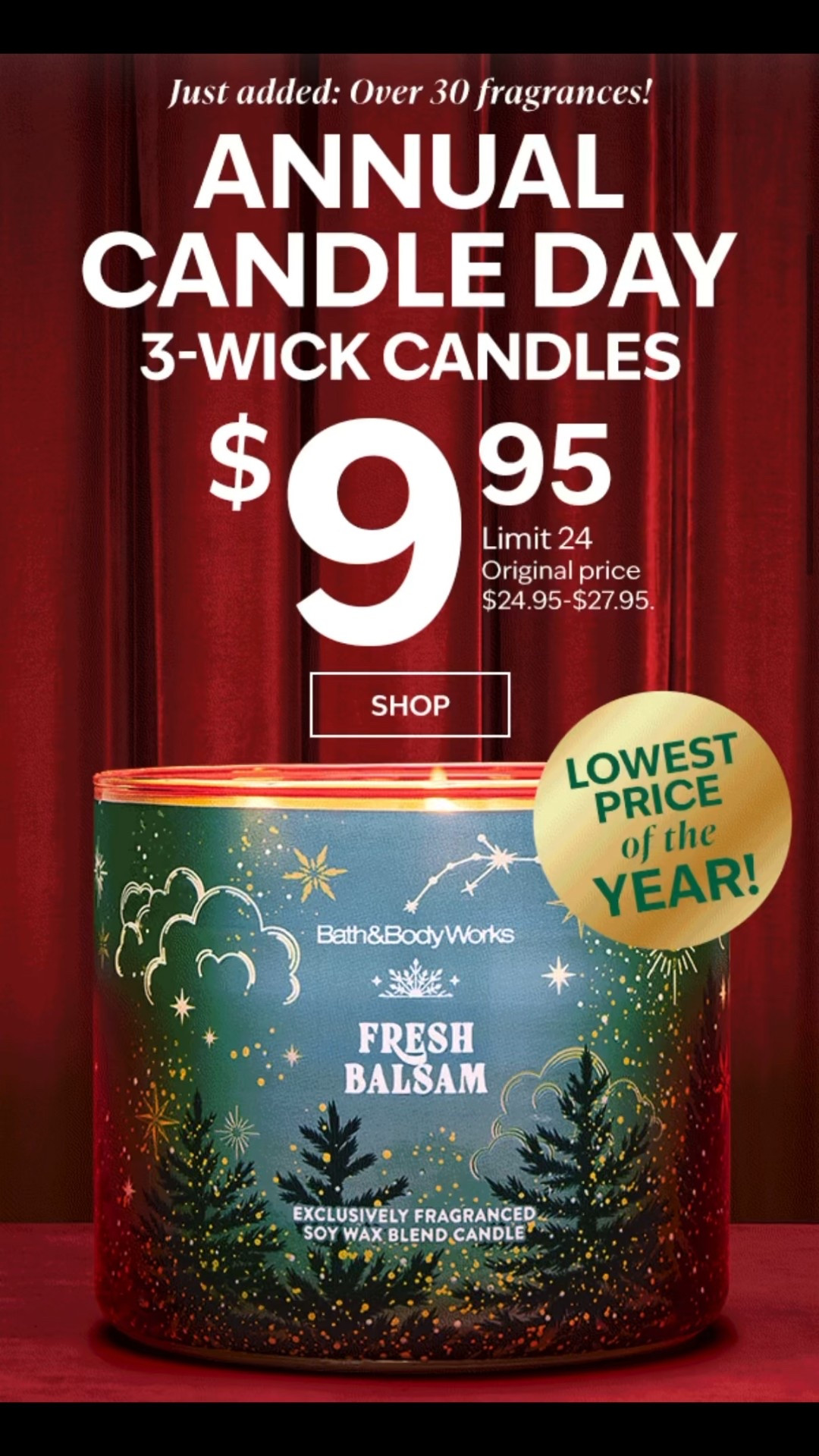 It’s everyone’s favorite day! 

Here are my top picks for Candle Day 2025

Bath and body candle day, BBW sale, mahogany teakwood, winter, flannel, sweater weather, fresh balsam, Christmas tree farm, 

#LTKHome #LTKSaleAlert #LTKHoliday
