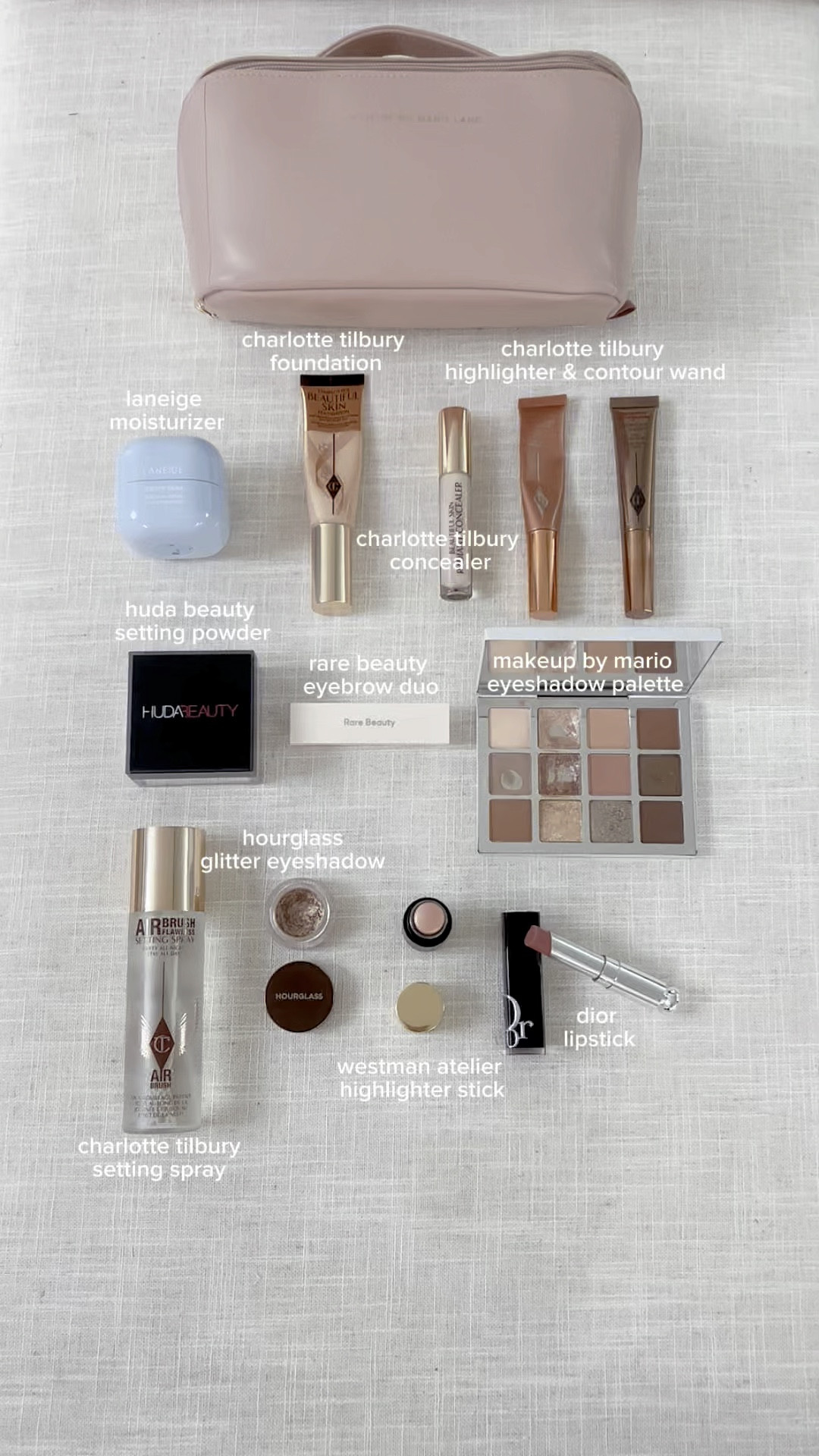 what’s in my makeup bag 🎀🤍

#makeup #makeupbag #laneige #charlottetilbury #hudabeauty #makeupbymario #hourglass #hourglasscosmetics #westmanatelier #dior 

#LTKWedding #LTKBeauty #LTKBacktoSchool
