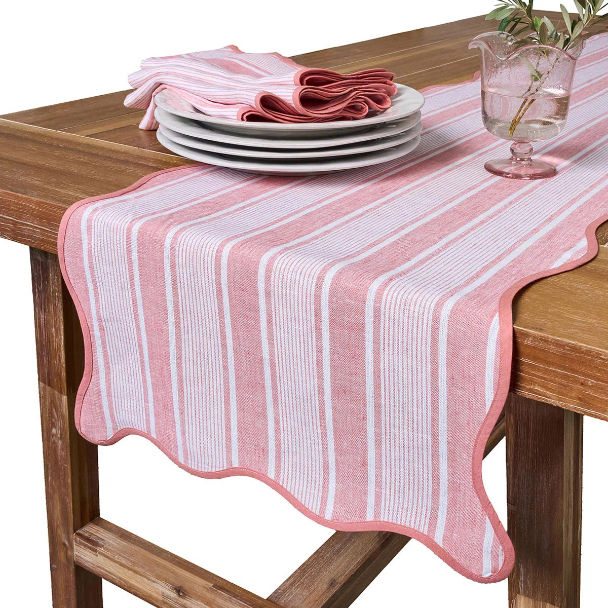 Cabana Stripe 18" x 90" Table Runner | Perigold