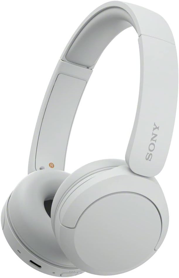 Sony WH-CH520 Wireless On-Ear Bluetooth Headphones with Microphone, White | Amazon (US)