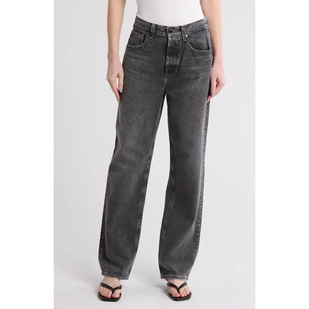 AG Clove High Waist Straight Leg Jeans in Distortion at Nordstrom Rack, Size 30 | Nordstrom Rack