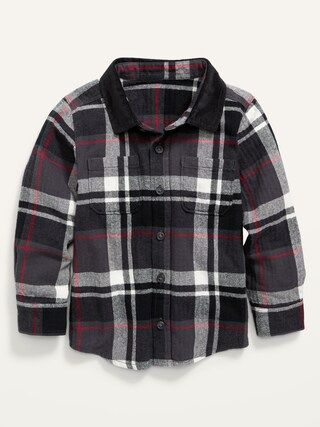 Long-Sleeve Plaid Flannel Shirt for Toddler Boys | Old Navy (US)