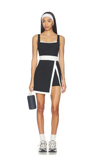 Gold Hinge Lined Active Dress in Black,White. - size M | Revolve Clothing (Global)