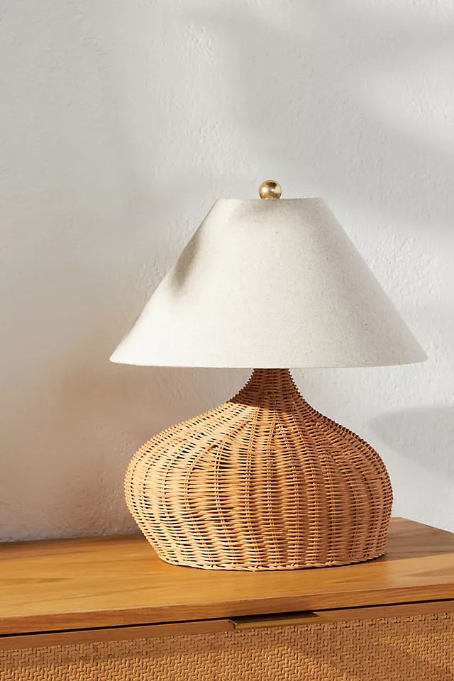 Natural Rattan Table Lamp | Anthropologie (US)