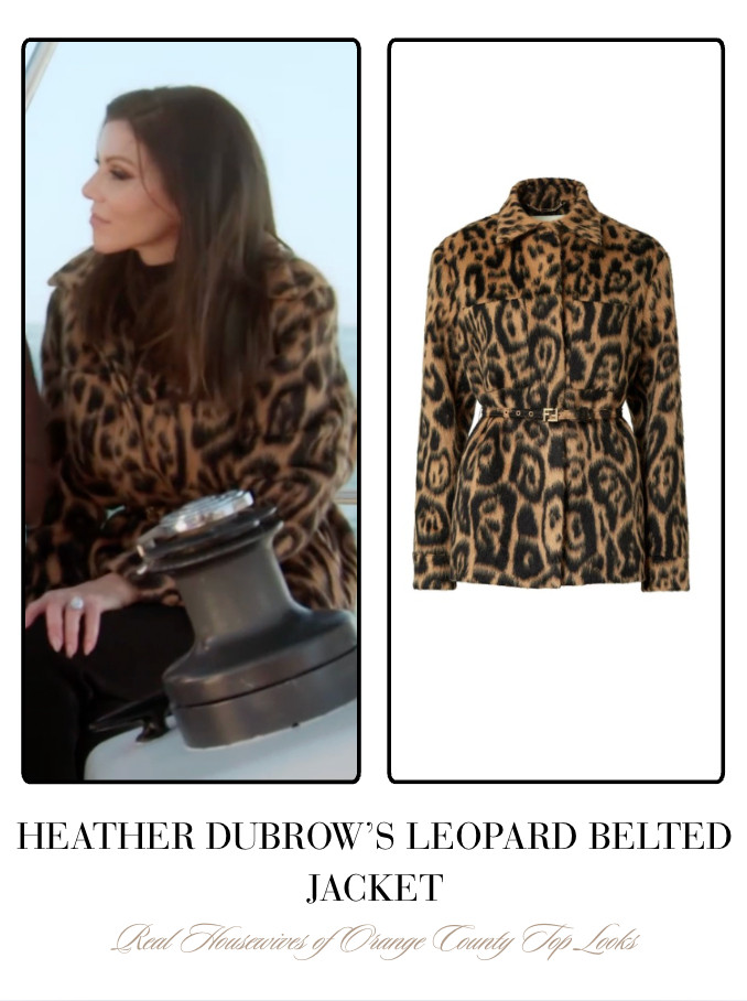 Heather Dubrow's Leopard Belted Jacket 

 
