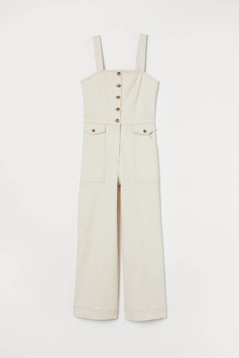 Knöchellanger Twill-Jumpsuit | H&M (DE, AT, CH, NL, FI)