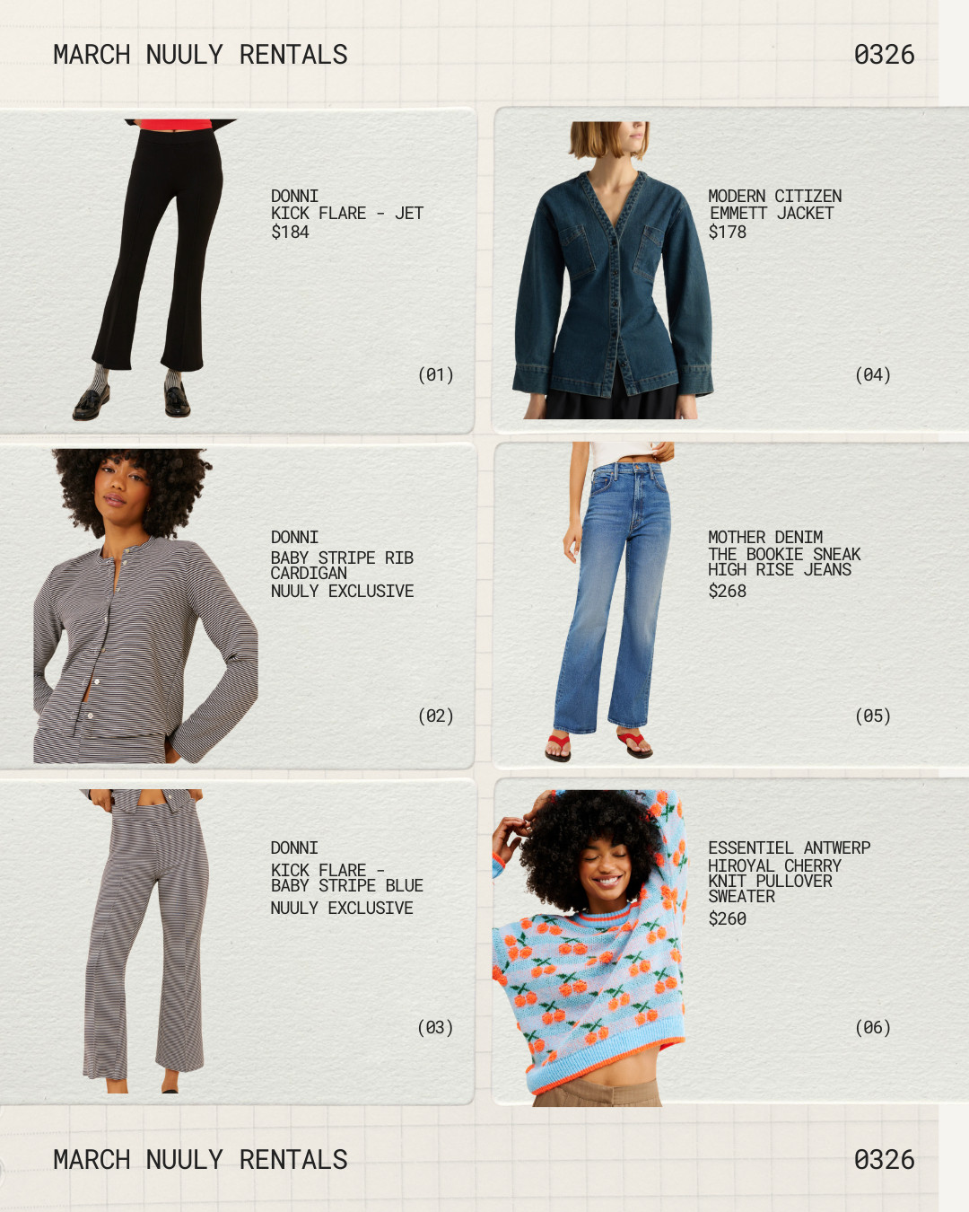 rental breakdown fo rmarch! lots of items to wear for work either in the office or working from home. 

donni. stretchy pants. sweaters. cardigans. denim. mother denim. 

 

#LTKSeasonal #LTKSaleAlert