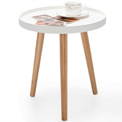 Costway Round Side Table Sofa Coffee End Accent Table Nightstand Home Furniture | Target