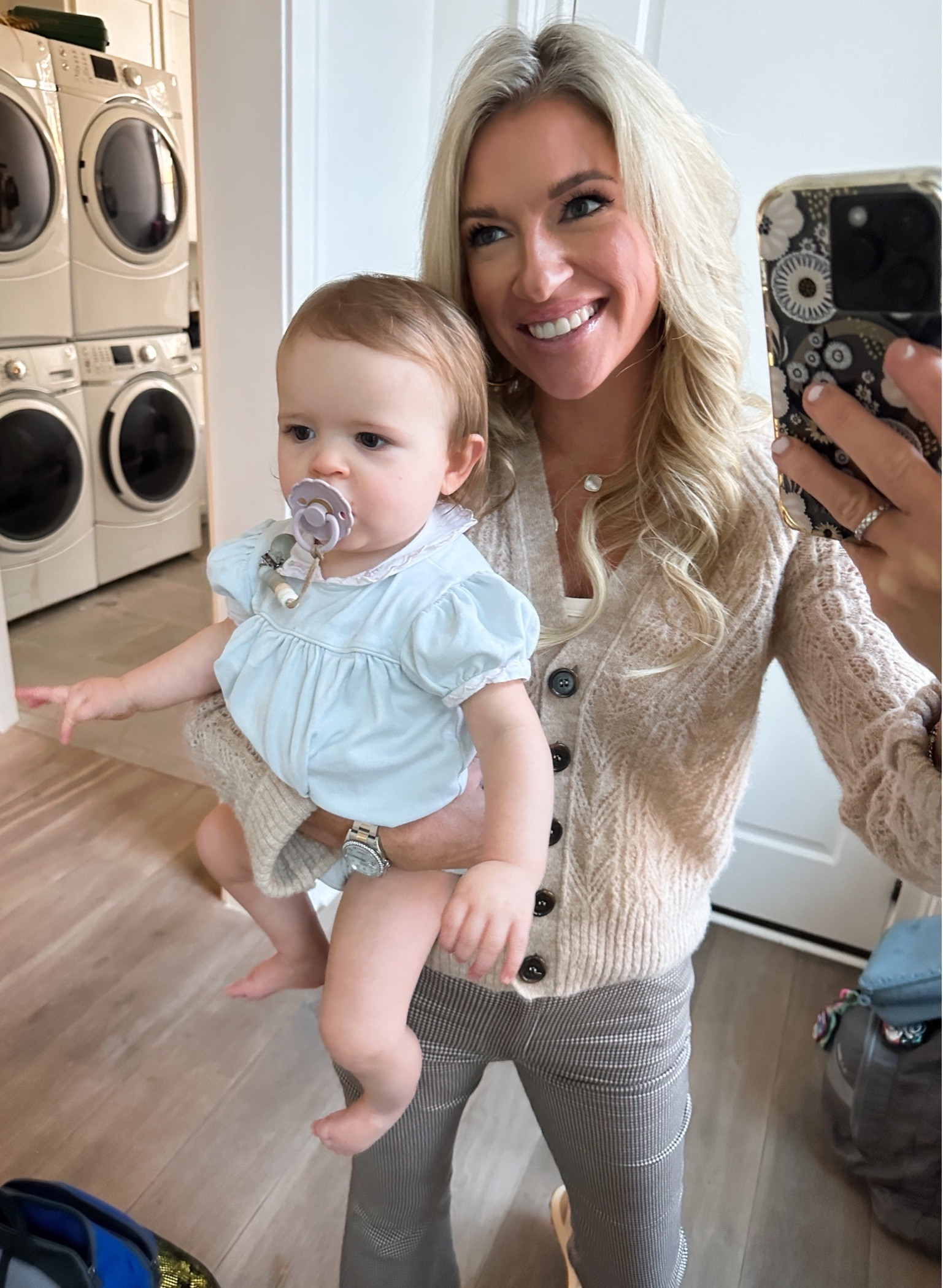 OOTD with my sweet baby, Harper!🧸
Love spending days with my babies!
Linking both of our outfits! 
I am loving this blue onesie! It is the easiest outfit to throw on the little ones!🥰 The exact one isn’t on LTK so I linked similar!😊

#LTKbaby #LTKstyletip #LTKkids