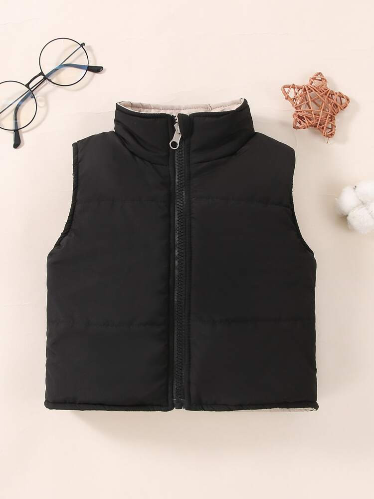 Baby Zip Up Sleeveless Coat | SHEIN