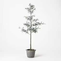 75" Artificial Sparse Olive Tree in Pot - Threshold™ | Target