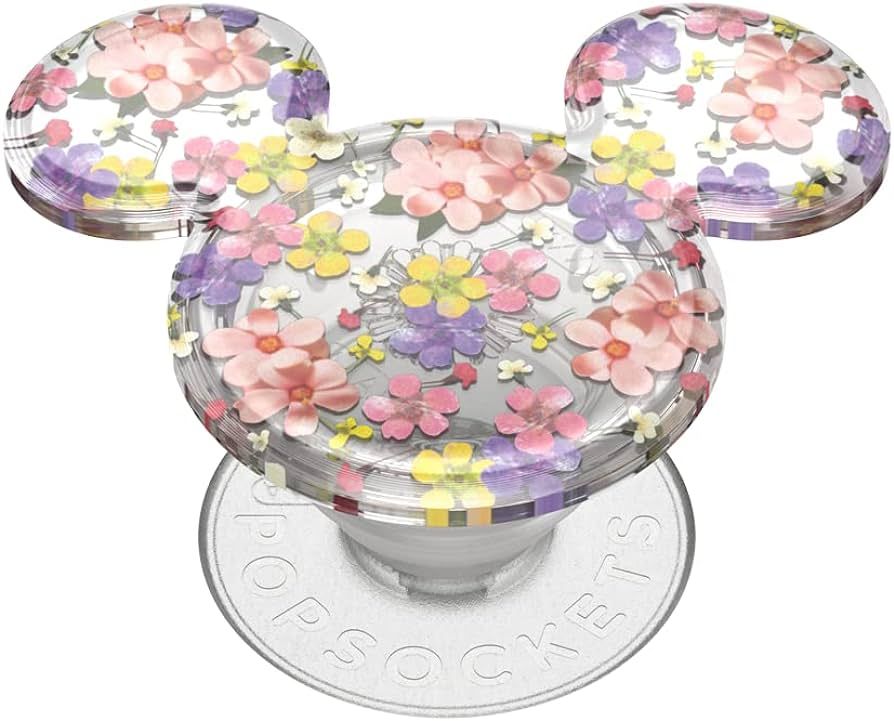 PopSockets Phone Grip with Expanding Kickstand, Mickey Earridescent - Cascading Flowers | Amazon (US)