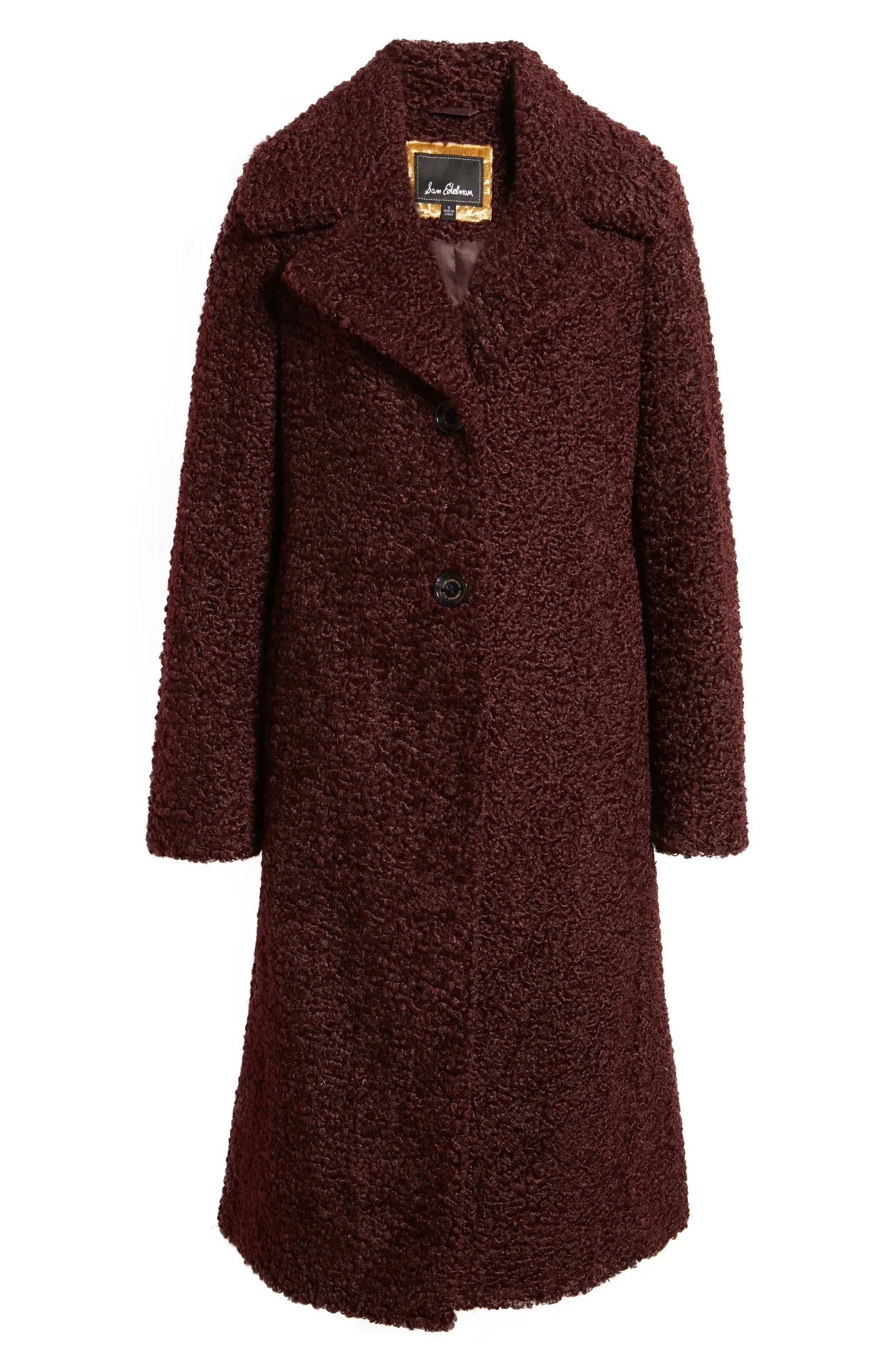 Teddy Bear Long Coat | Nordstrom
