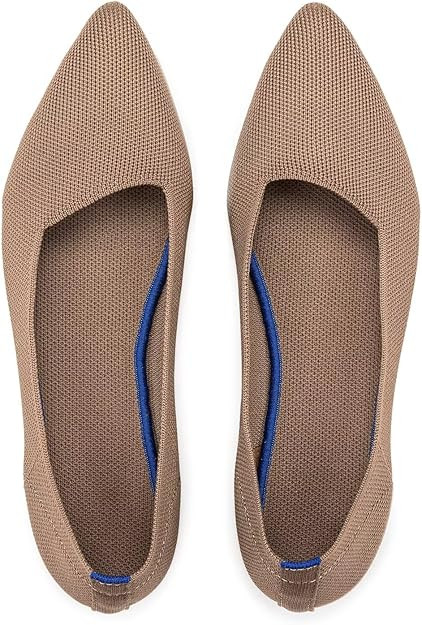 Frank Mully Womens Pointed Toe Flats Knit Dress Shoes Comfort Women Shoes Softable | Amazon (US)