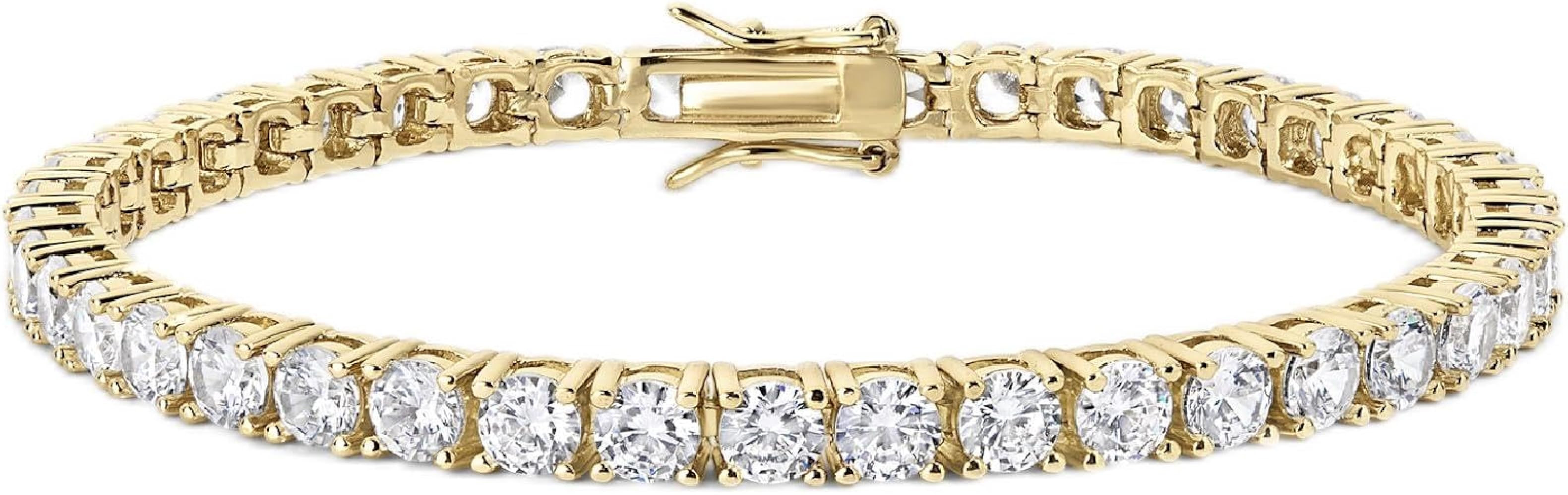 Electric Picks Richie Bracelet for Women, 14k Gold Plated Tennis Chain Bracelet, Tarnish-Resistan... | Amazon (US)