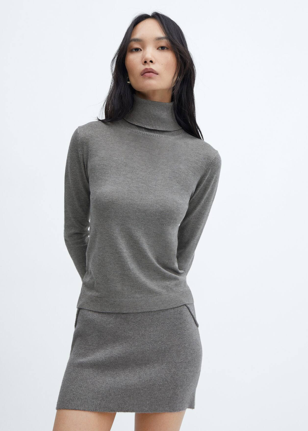 Fine-knit turtleneck sweater -  Women | Mango USA | MANGO (US)