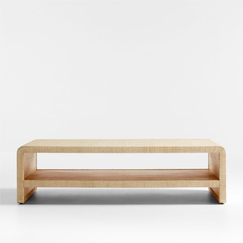 Meadow Grasscloth Coffee Table | Crate and Barrel | Crate & Barrel