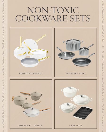 COOKING \ non-toxic cookware sets!

Kitchen
Range
Clean
Healthy living 

#LTKhome