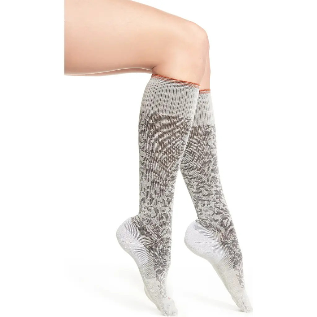 SOCKWELL 'Damask' Compression Socks in Oyster at Nordstrom, Size Small/medium | Nordstrom