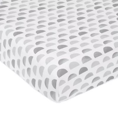 just born® Dream Ombre Moon Fitted Crib Sheet in Grey | buybuy BABY | buybuy BABY