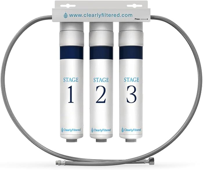 Clearly Filtered 3-Stage Under the Sink Filtration System/Easy Install/Targets 232+ Contaminants ... | Amazon (US)