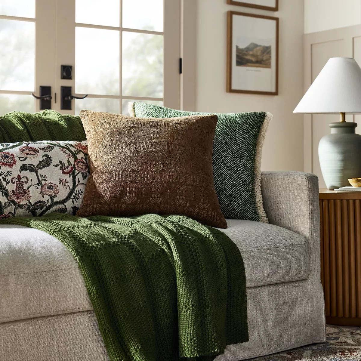 Grid Knit Throw Blanket - Threshold™ designed with Studio McGee | Target