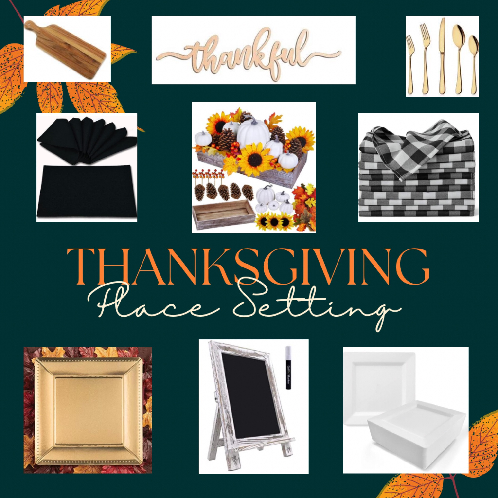Amazon Thanksgiving farmhouse place setting ideas! 

#LTKSeasonal #LTKHoliday #LTKhome
