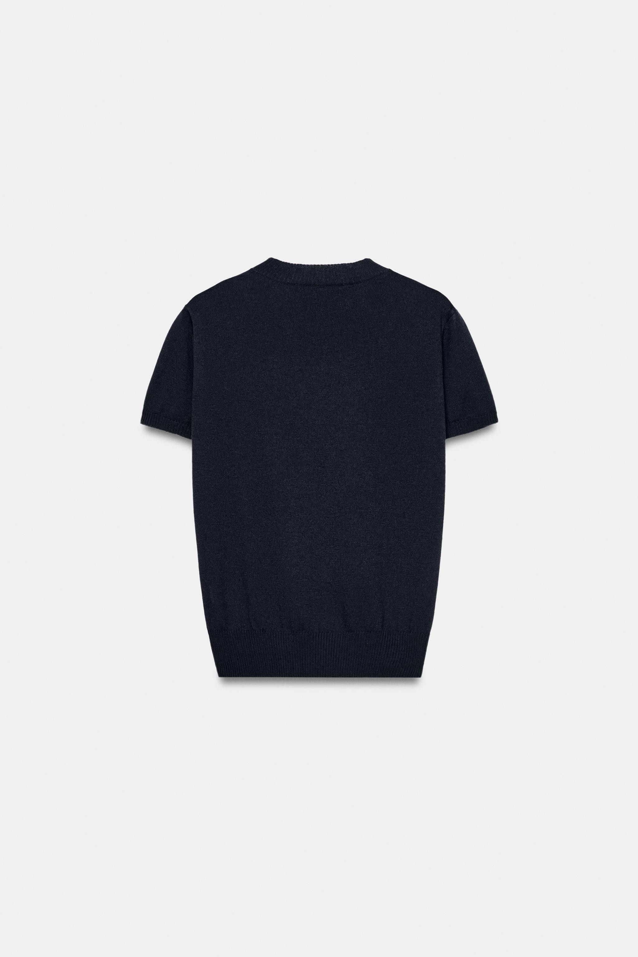 WOOL BLEND KNIT TOP | Zara UK