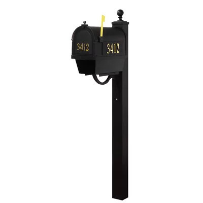 Berkshire Post Mounted Mailbox | Wayfair North America